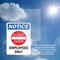 Signmission Employees Only Sign, Vinyl Decal, 5in W x 7in L, 2PK OS-2PACK-NS-D-57-V-12005 - alternate 4